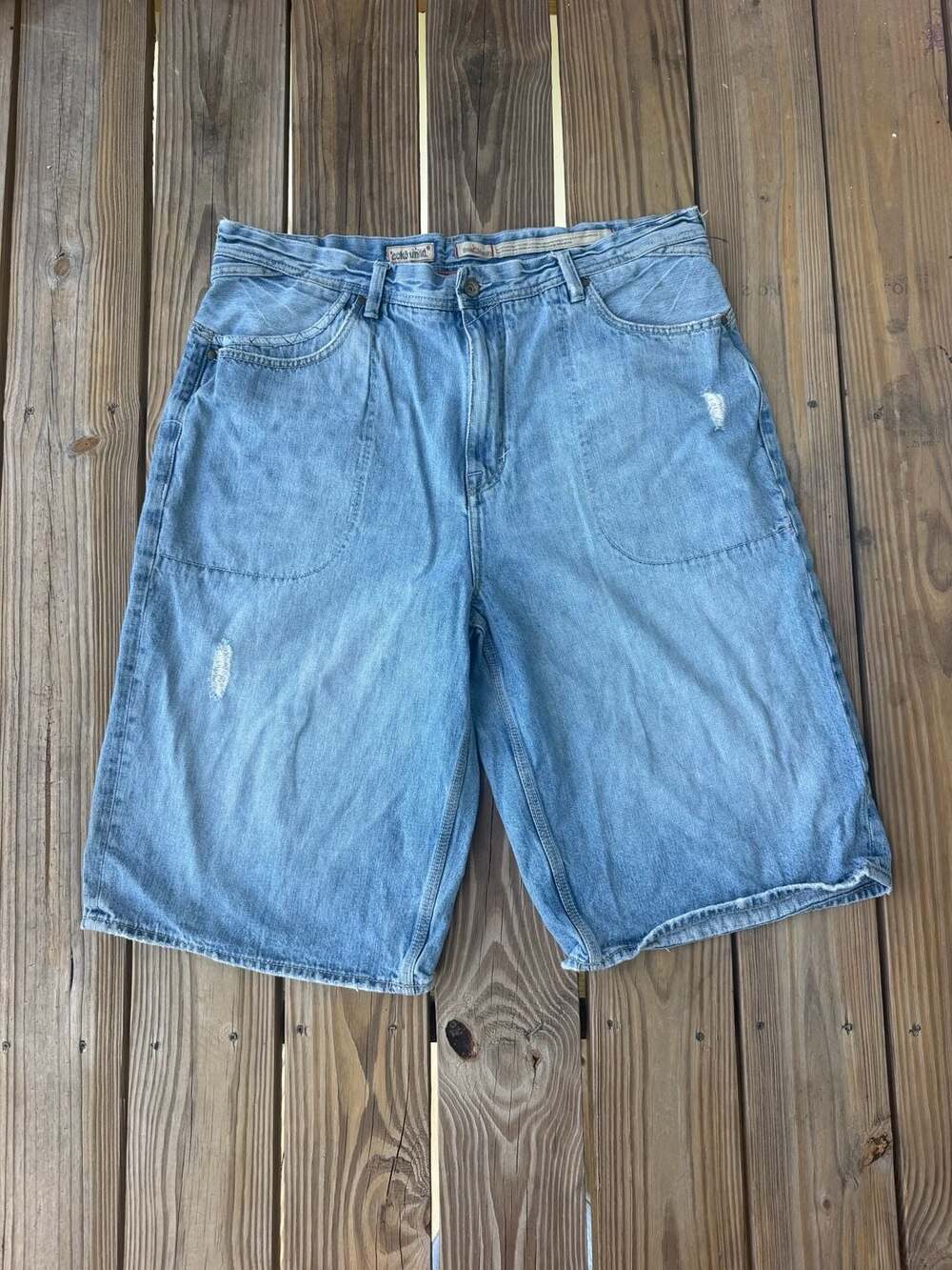 Ecko Unltd Denim Shorts Size 40 Light Wash Baggy Jorts